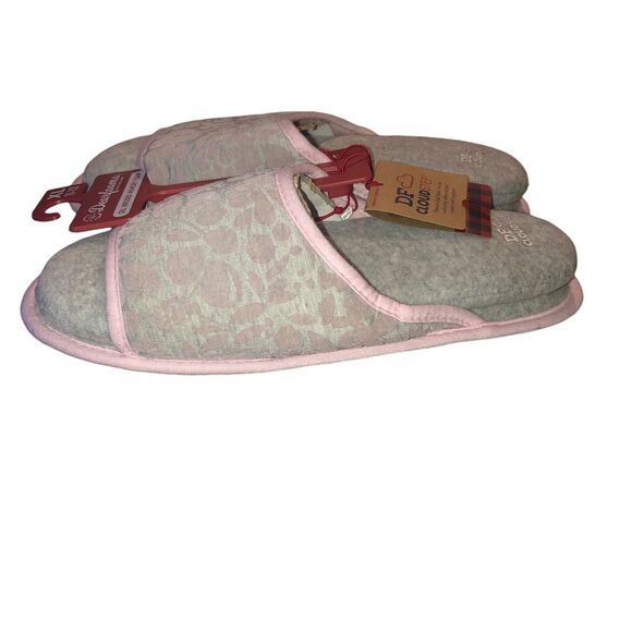 Dearfoams Cloud Step Slippers Women’s XL 11-12 Slide Chalk Pink Washable Comfort - Picture 6 of 13